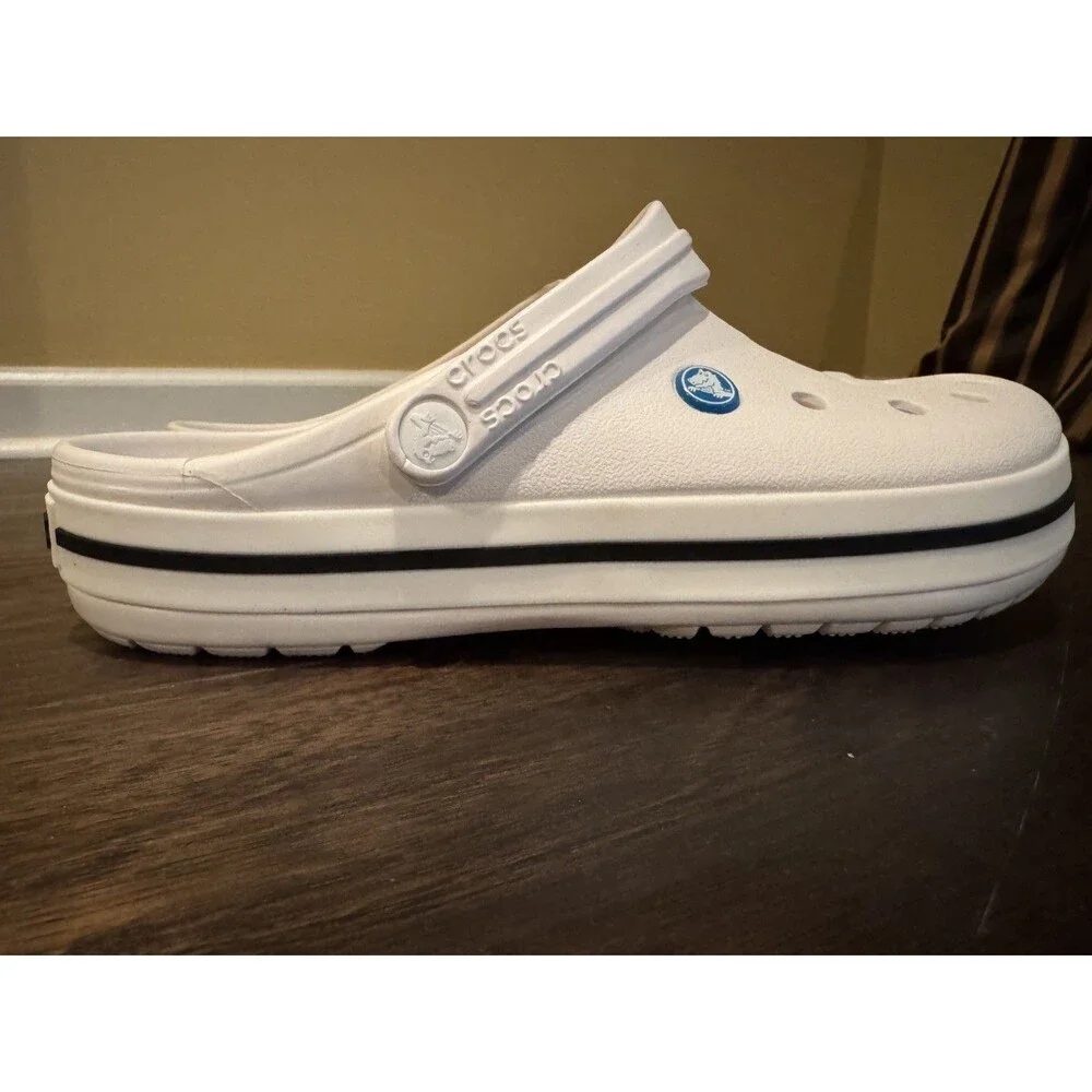 NWT -Crocs Crocband Clog White 11016 Unisex Size M9 W11